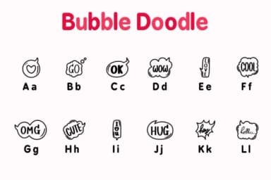 Bubble Doodle by Chonada — Dingbats Font — thumbnail 2