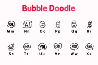 Bubble Doodle by Chonada — Dingbats Font — thumbnail 3