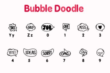 Bubble Doodle by Chonada — Dingbats Font — thumbnail 4