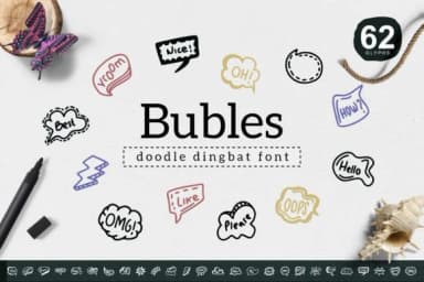 Bubles by YandiDesigns — Dingbats Font — thumbnail 1