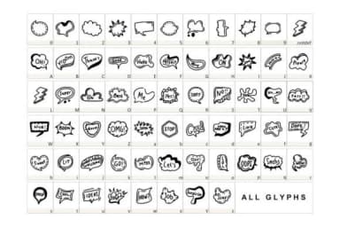 Bubles by YandiDesigns — Dingbats Font — thumbnail 2