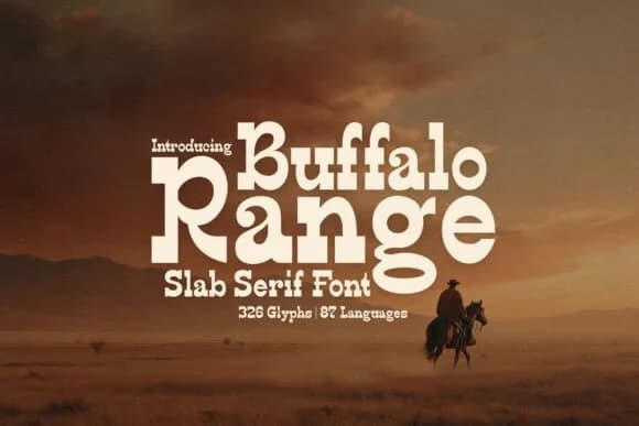 Buffalo Range by HipFonts — Slab Serif Font — preview 1