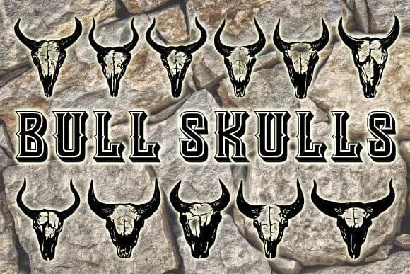 Bull Skulls by vladimirnikolic — Dingbats Font