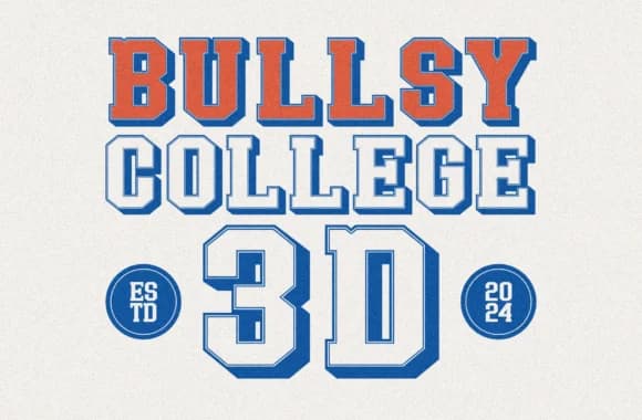 Bullsy College 3d by Marvadesign — Slab Serif Font