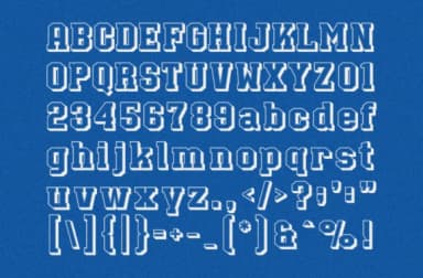 Bullsy College 3d by Marvadesign — Slab Serif Font — thumbnail 5