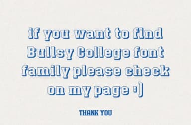 Bullsy College 3d by Marvadesign — Slab Serif Font — thumbnail 6