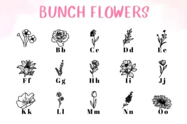 Bunch Flowers by CHANOK — Dingbats Font — thumbnail 2