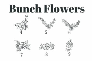 Bunch Flowers by Suphitchaya — Dingbats Font — thumbnail 4
