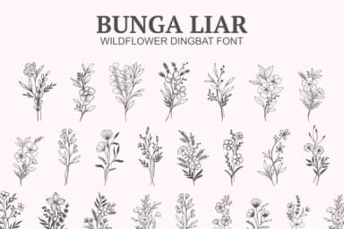 Bunga Liar by Letterayu — Dingbats Font — thumbnail 1