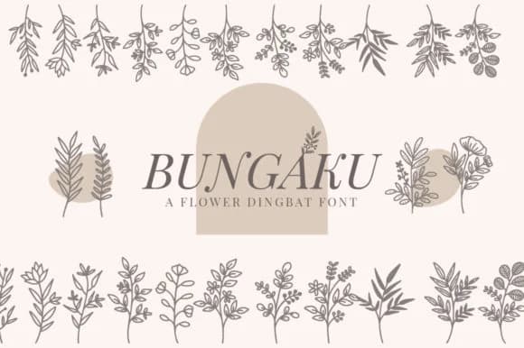 Bungaku by SiapGraph — Dingbats Font