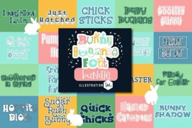 Bunny Bonanza Bundle by Illustration Ink — Dingbats Font — thumbnail 1