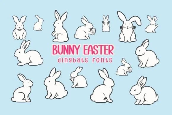 Bunny Easter by Eystore — Dingbats Font