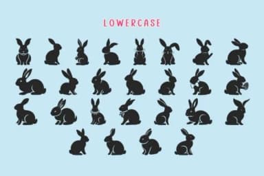 Bunny Easter by Eystore — Dingbats Font — thumbnail 3