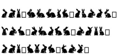 Bunny Easter by Eystore — Dingbats Font — thumbnail 6