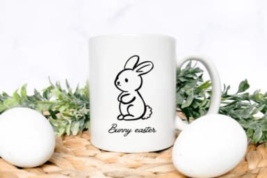 Bunny Easter Doodle by Bee piyanuch — Dingbats Font — thumbnail 4