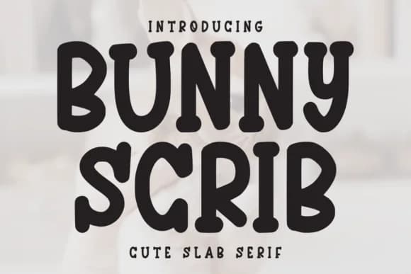 Bunny Scrib by Letterayu — Slab Serif Font