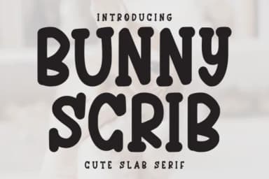 Bunny Scrib by Letterayu — Slab Serif Font — thumbnail 1