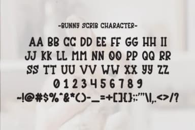 Bunny Scrib by Letterayu — Slab Serif Font — thumbnail 6
