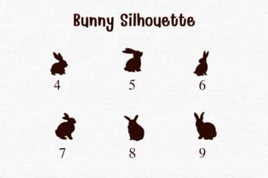 Bunny Silhouette by Sontaya — Dingbats Font — thumbnail 4
