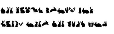Bunny Silhouette by Sontaya — Dingbats Font — thumbnail 8