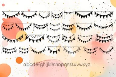 Bunting Banners for Party Decorations by MOMAT THIRTYONE — Dingbats Font — thumbnail 3