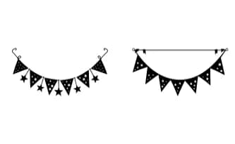 Bunting Banners for Party Decorations by MOMAT THIRTYONE — Dingbats Font — thumbnail 5