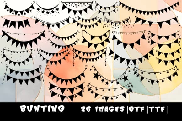 Bunting by MOMAT THIRTYONE — Dingbats Font