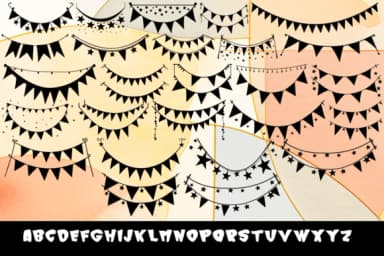 Bunting by MOMAT THIRTYONE — Dingbats Font — thumbnail 2