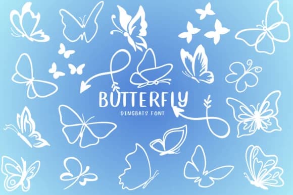 Butterfly by CHANOK — Dingbats Font