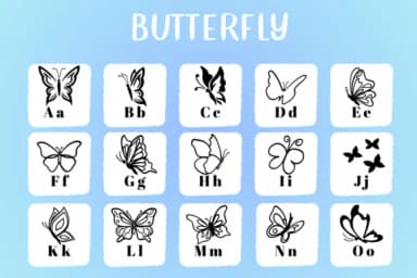 Butterfly by CHANOK — Dingbats Font — thumbnail 2