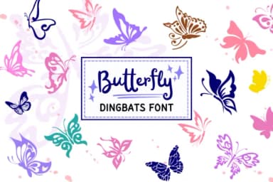 Butterfly by PraewDesigns — Dingbats Font — thumbnail 1