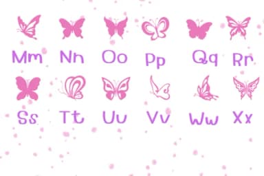 Butterfly by PraewDesigns — Dingbats Font — thumbnail 3
