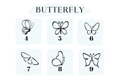 Butterfly by Bee piyanuch — Dingbats Font — thumbnail 4