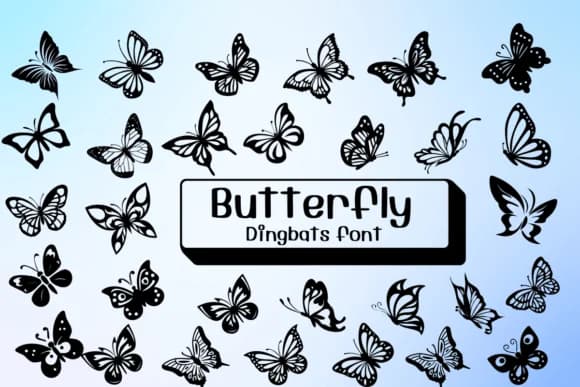 Butterfly by Ketsarin — Dingbats Font