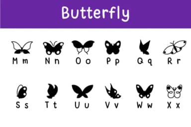 Butterfly by Chonada — Dingbats Font — thumbnail 3