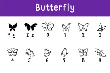Butterfly by Chonada — Dingbats Font — thumbnail 4