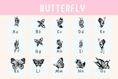 Butterfly by Nongyao — Dingbats Font — thumbnail 2