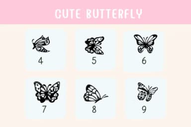 Butterfly by Nongyao — Dingbats Font — thumbnail 4