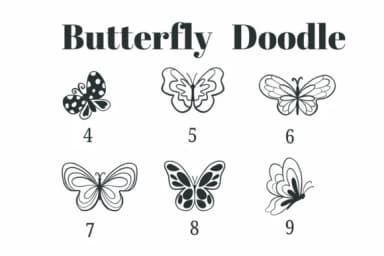 Butterfly Doodle by Suphitchaya — Dingbats Font — thumbnail 4