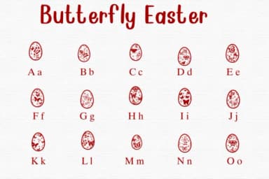 Butterfly Easter by Nongyao — Dingbats Font — thumbnail 2