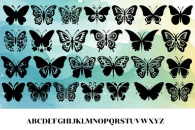 Butterfly Fusion by MOMAT THIRTYONE — Dingbats Font — thumbnail 2