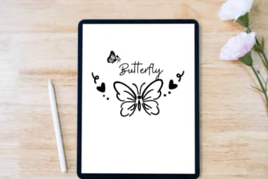 Butterfly Heart Tattoo by Nongyao — Dingbats Font — thumbnail 5