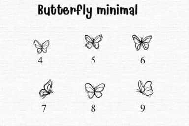 Butterfly Minimal by Sontaya — Dingbats Font — thumbnail 4