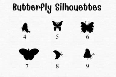 Butterfly Silhouettes by Sontaya — Dingbats Font — thumbnail 4