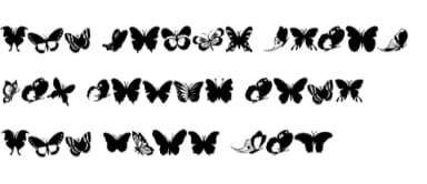 Butterfly Silhouettes by Sontaya — Dingbats Font — thumbnail 8