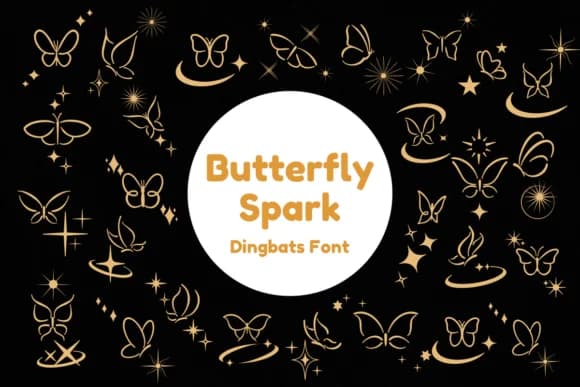 Butterfly Spark by Nun Sukhwan — Dingbats Font