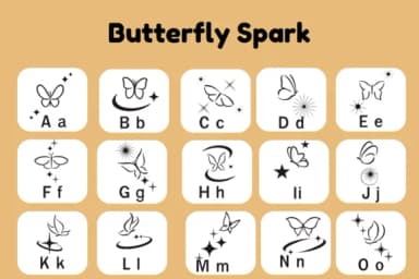 Butterfly Spark by Nun Sukhwan — Dingbats Font — thumbnail 5