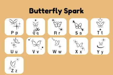 Butterfly Spark by Nun Sukhwan — Dingbats Font — thumbnail 6