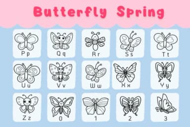 Butterfly Spring by Natchuta — Dingbats Font — thumbnail 3