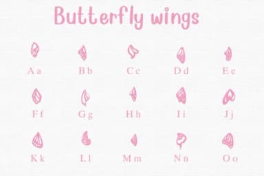 Butterfly Wings by Nongyao — Dingbats Font — thumbnail 2